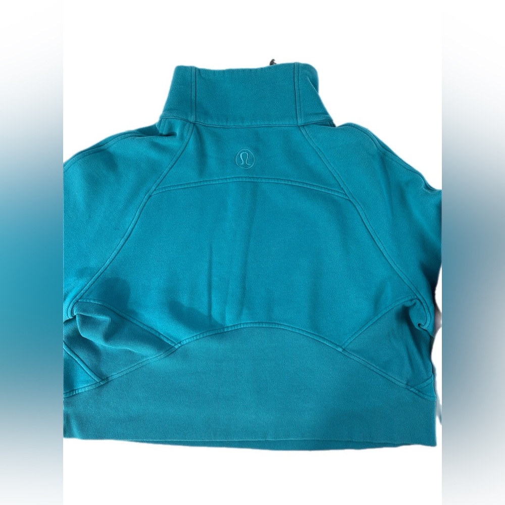 Lululemon Scuba Oversized Funnel Neck Half-Zip M/L Oceanic - Picture 6 of 11